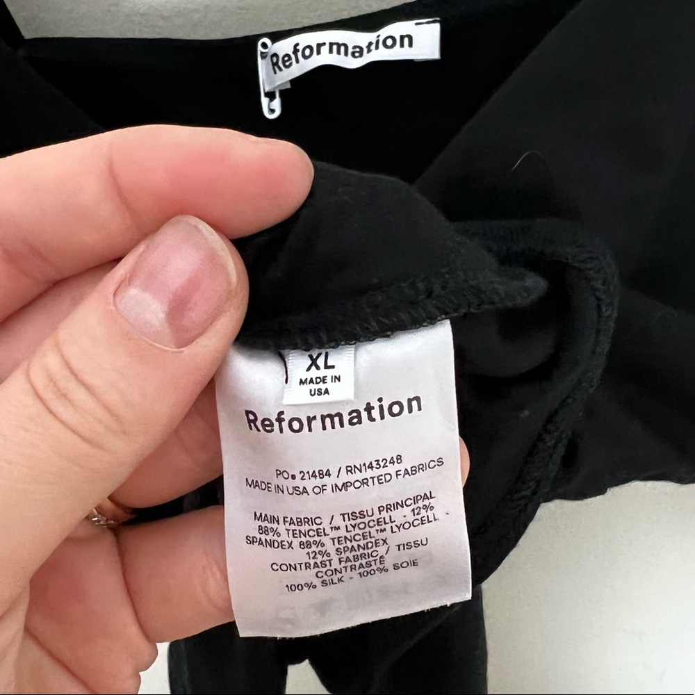 Reformation • Black Emmett Bodysuit - Picture 6 of 11